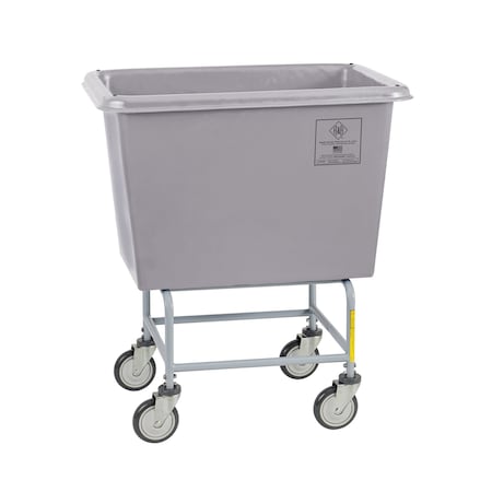 R&B Wire Products Elevated Basket Truck, Poly, 6 Bushel, Gray 466PTG